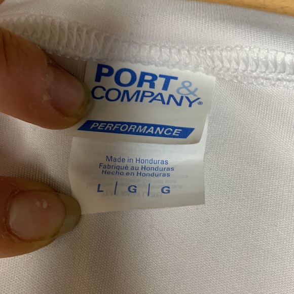 Lightweight Active/Workout “Rally for Recovery” White T-Shirt Adult Size: Large - Picture 3 of 4